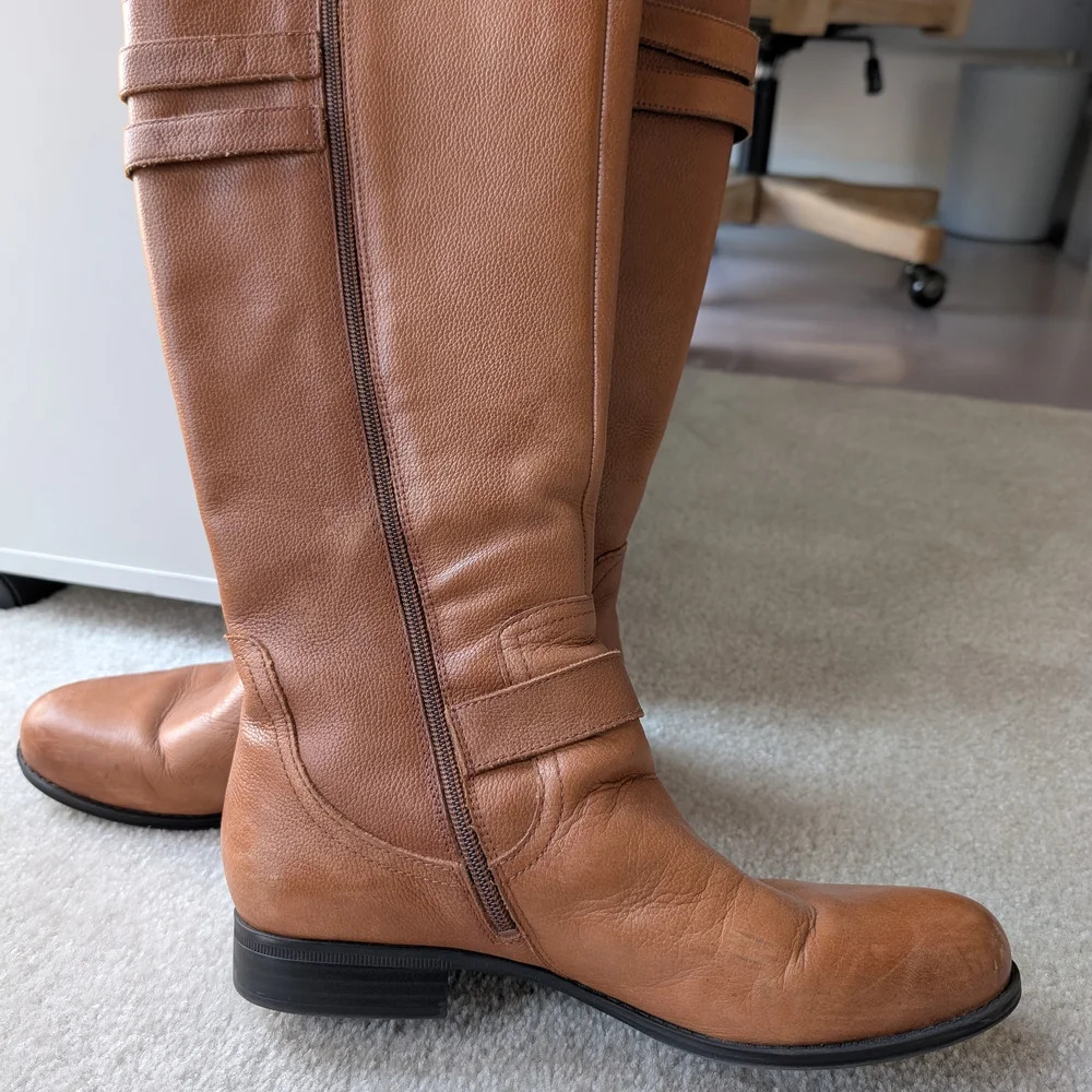 Brown Leather Riding Boots - Picture 5 of 14